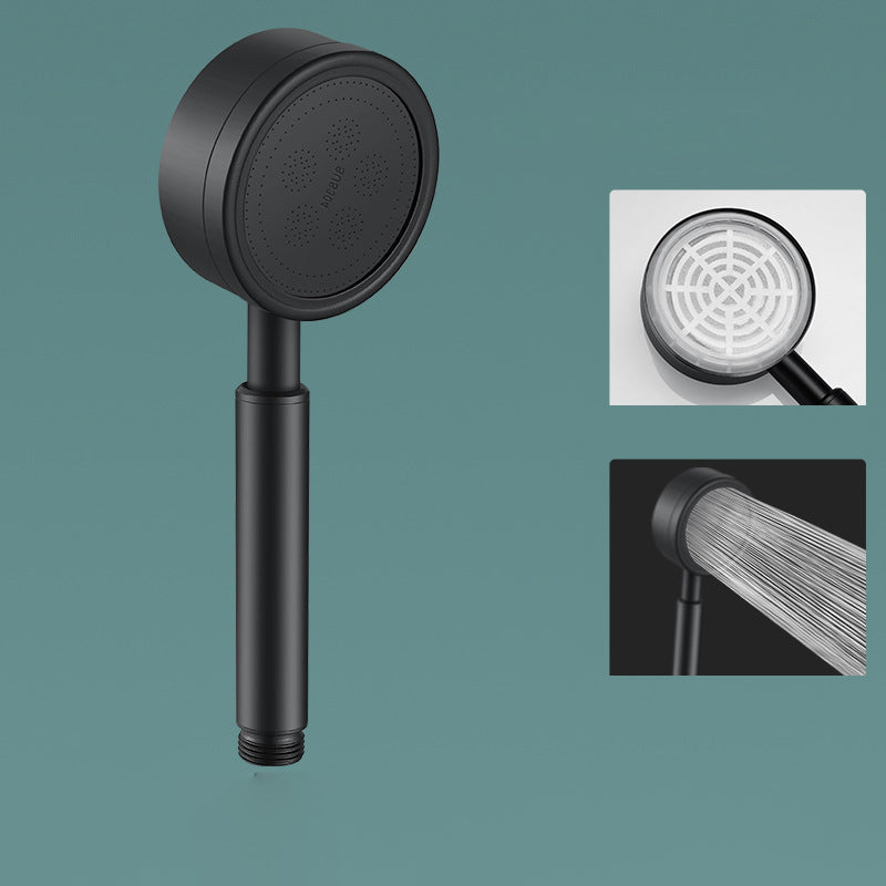 Lisslune | Modern Shower Head Stainless Steel Round Metal Handheld Shower Head