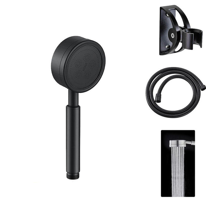 Lisslune | Modern Shower Head Stainless Steel Round Metal Handheld Shower Head
