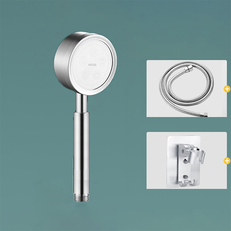 Lisslune | Modern Shower Head Stainless Steel Round Metal Handheld Shower Head