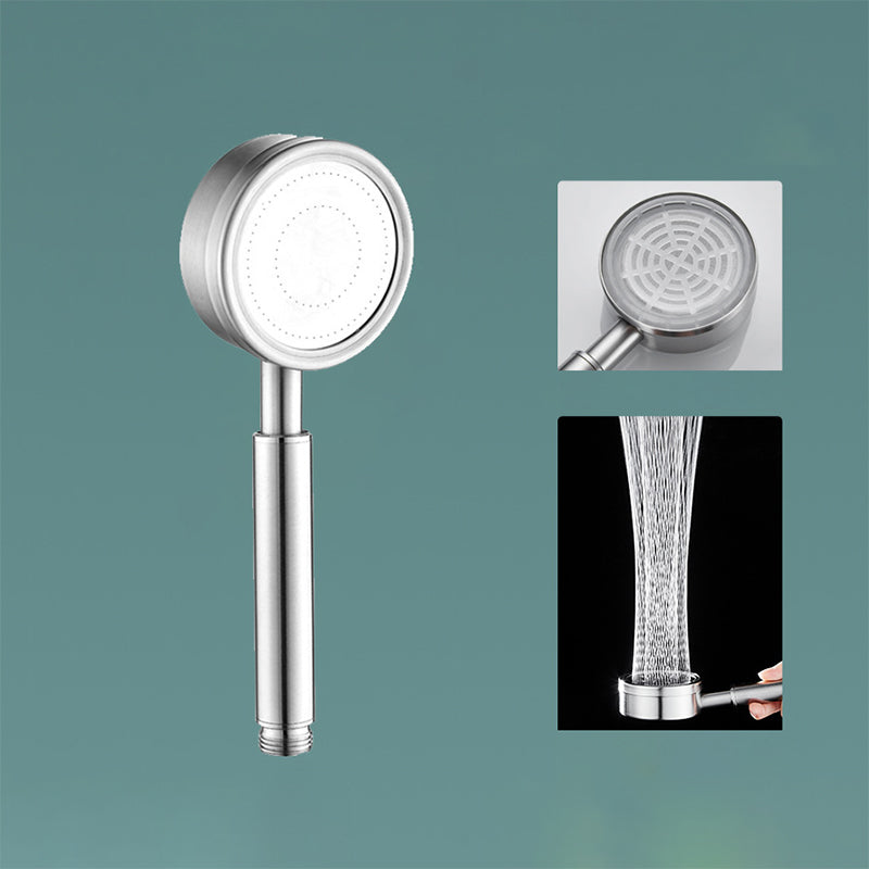 Lisslune | Modern Shower Head Stainless Steel Round Metal Handheld Shower Head