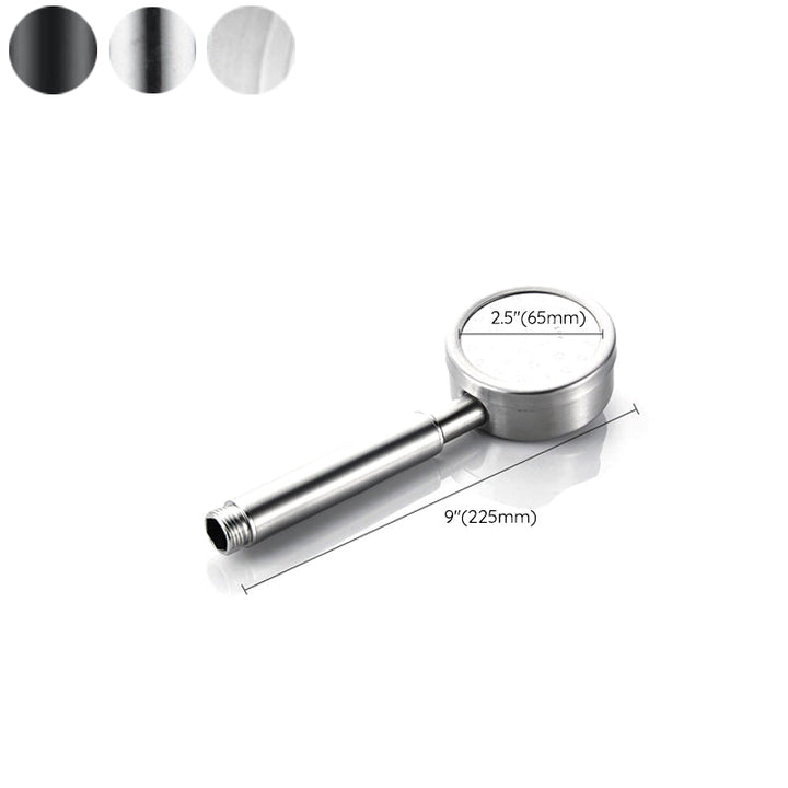 Lisslune | Modern Shower Head Stainless Steel Round Metal Handheld Shower Head