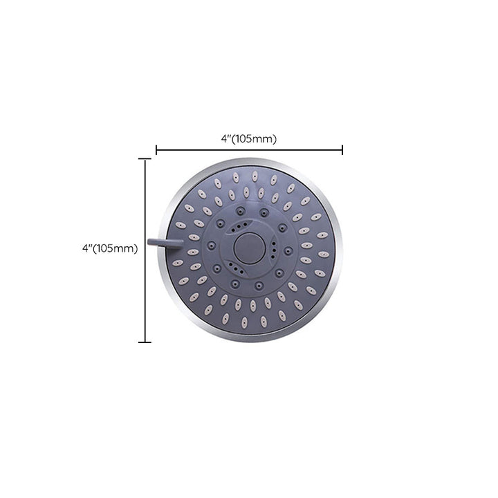 Lisslune | 5 Sprays Shower Head Wall Mounted Silver Round Fixed Shower Head