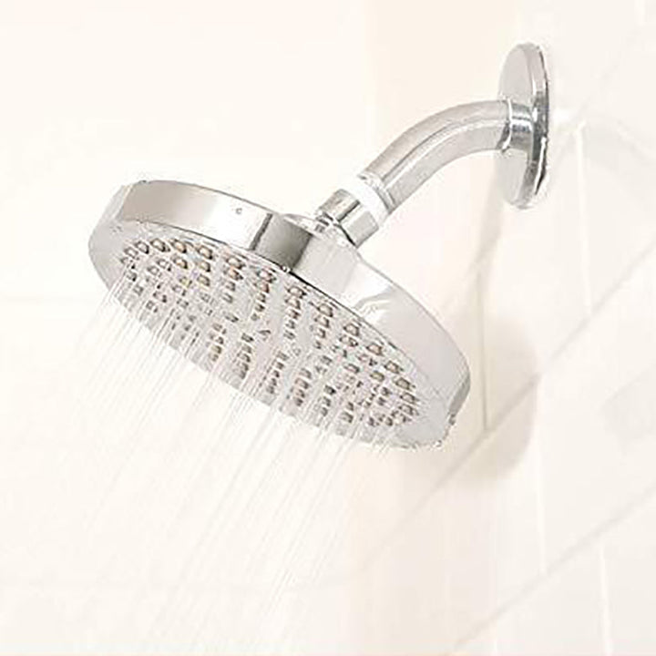 Lisslune | Contemporary round fixed wall shower head Silver shower head