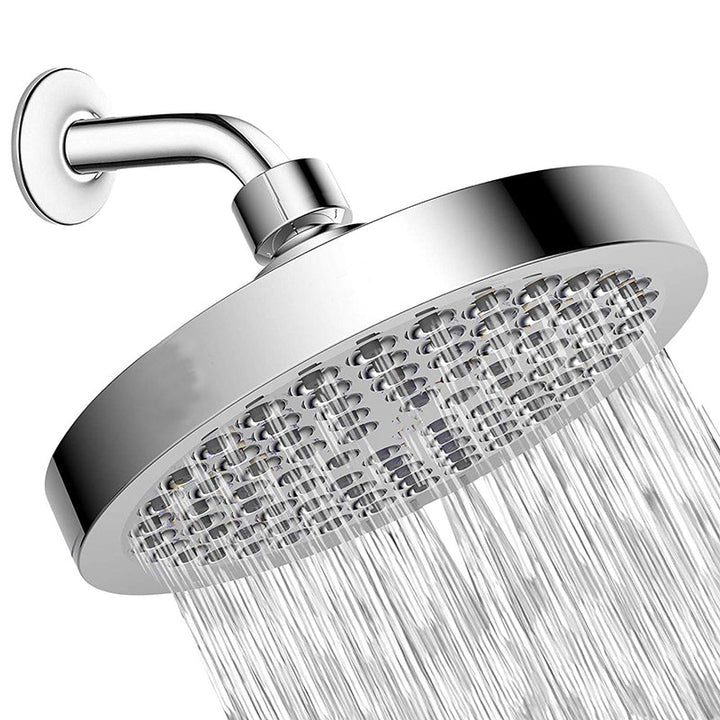 Lisslune | Contemporary round fixed wall shower head Silver shower head