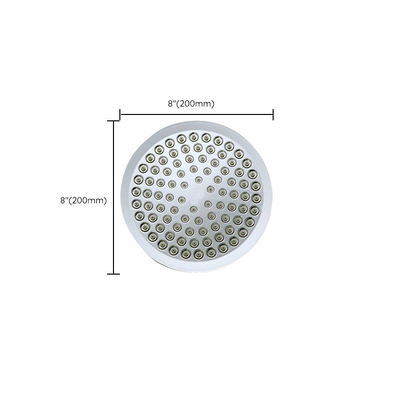 Lisslune | Contemporary round fixed wall shower head Silver shower head