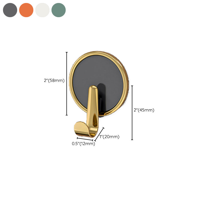 Lisslune | Contemporary 8-piece bathroom set 2.91 inch high bathrobe hooks