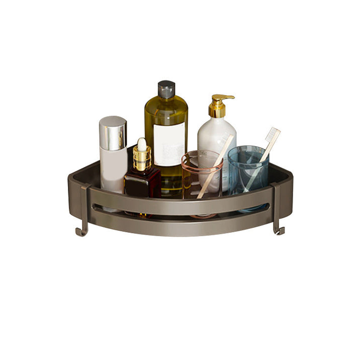 Lisslune | Contemporary Bathroom Accessory Set 3-piece Bath Shelf with Hooks