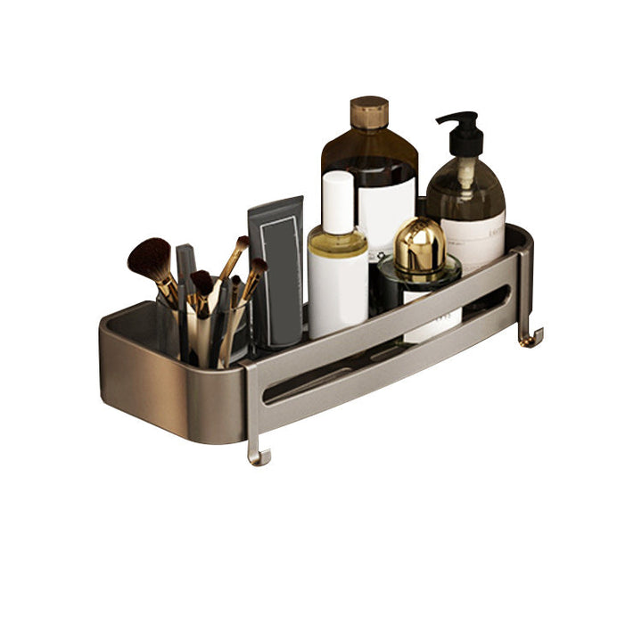 Lisslune | Contemporary Bathroom Accessory Set 3-piece Bath Shelf with Hooks