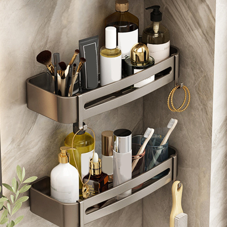 Lisslune | Contemporary Bathroom Accessory Set 3-piece Bath Shelf with Hooks