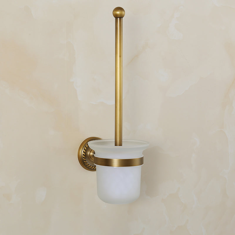 Lisslune | Brass Traditional Bathroom Accessory Set Vintage Bronze Bath Shelf/Towel Holder/Bathrobe Hook