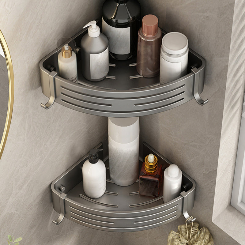 Lisslune | 3-piece bathroom accessory set Contemporary aluminum bathroom shelf