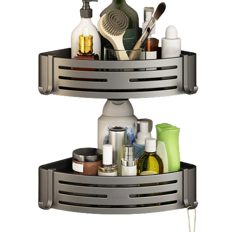 Lisslune | 3-piece bathroom accessory set Contemporary aluminum bathroom shelf