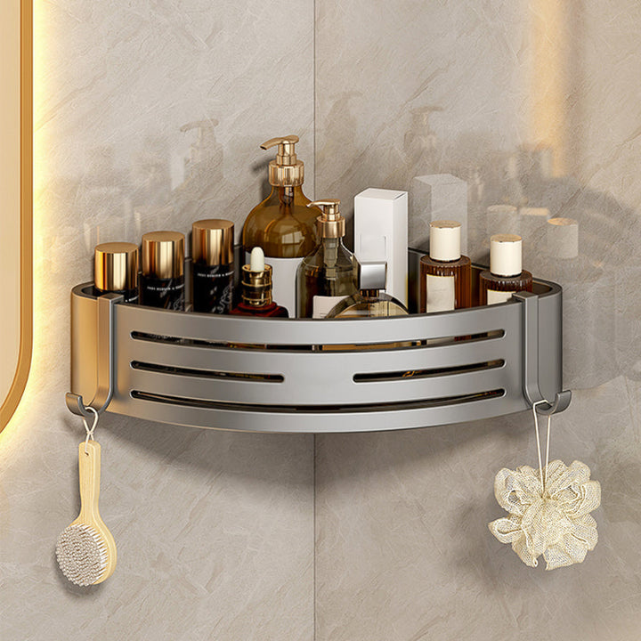 Lisslune | 3-piece bathroom accessory set Contemporary aluminum bathroom shelf