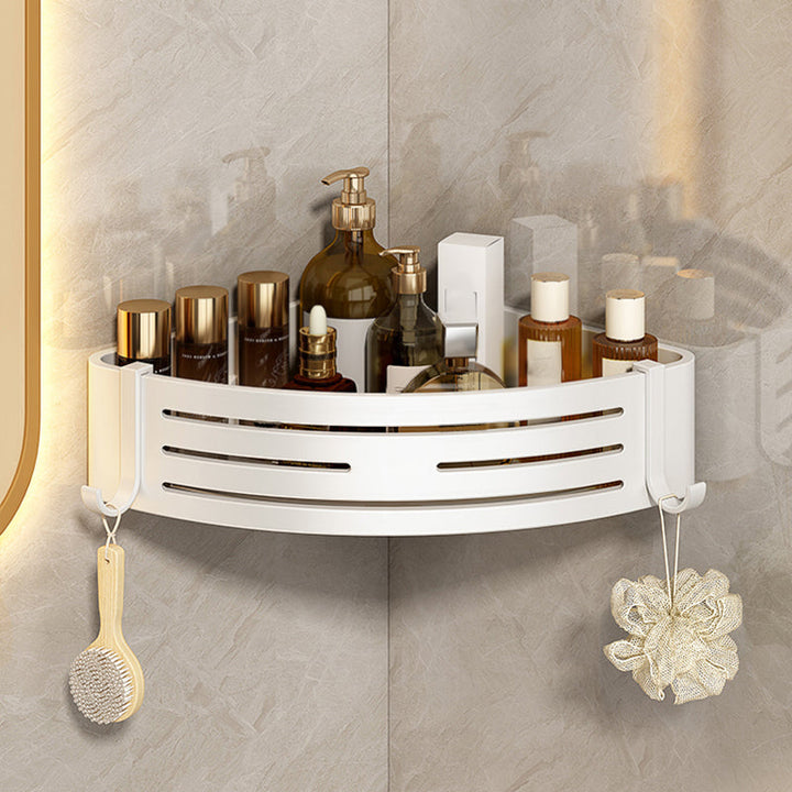 Lisslune | 3-piece bathroom accessory set Contemporary aluminum bathroom shelf