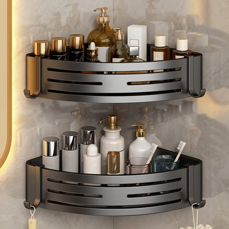 Lisslune | 3-piece bathroom accessory set Contemporary aluminum bathroom shelf
