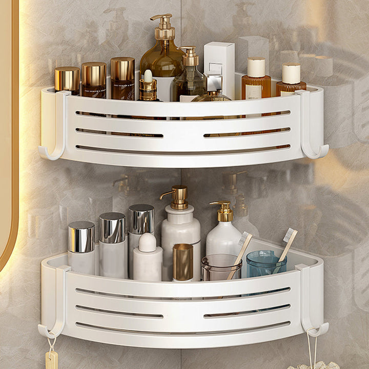 Lisslune | 3-piece bathroom accessory set Contemporary aluminum bathroom shelf