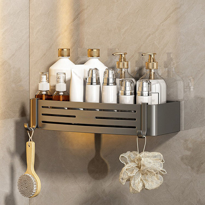 Lisslune | 3-piece bathroom accessory set Contemporary aluminum bathroom shelf