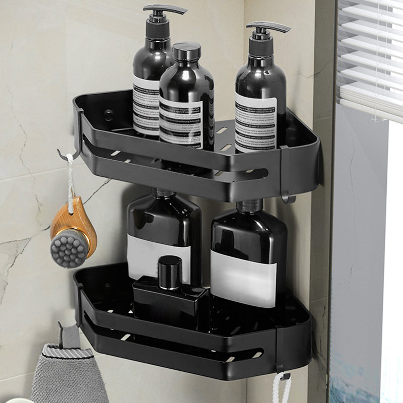Lisslune | Modern 2/3-piece Bathroom Set Stainless Steel Triangle Bath Shelf made of Aluminum