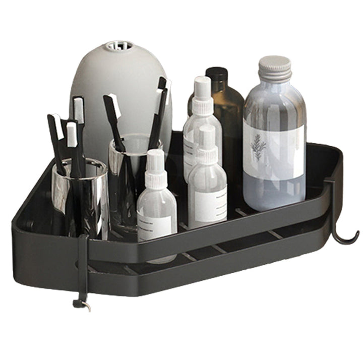 Lisslune | Modern 2/3-piece Bathroom Set Stainless Steel Triangle Bath Shelf made of Aluminum