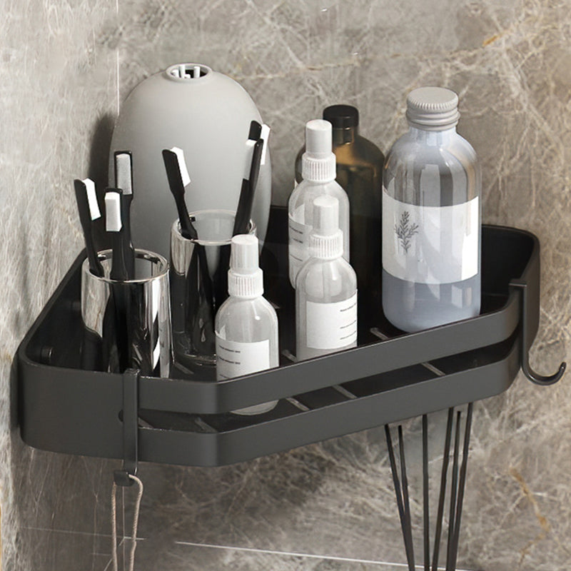 Lisslune | Modern 2/3-piece Bathroom Set Stainless Steel Triangle Bath Shelf made of Aluminum