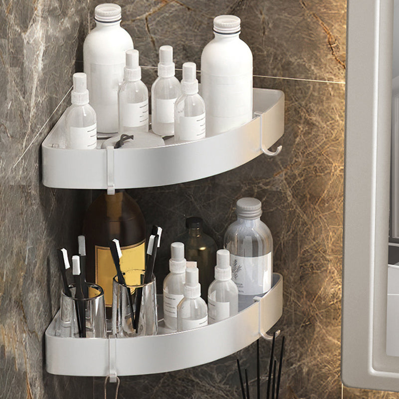 Lisslune | Modern 2/3-piece Bathroom Set Stainless Steel Triangle Bath Shelf made of Aluminum