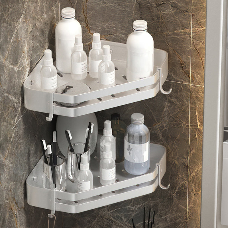 Lisslune | Modern 2/3-piece Bathroom Set Stainless Steel Triangle Bath Shelf made of Aluminum