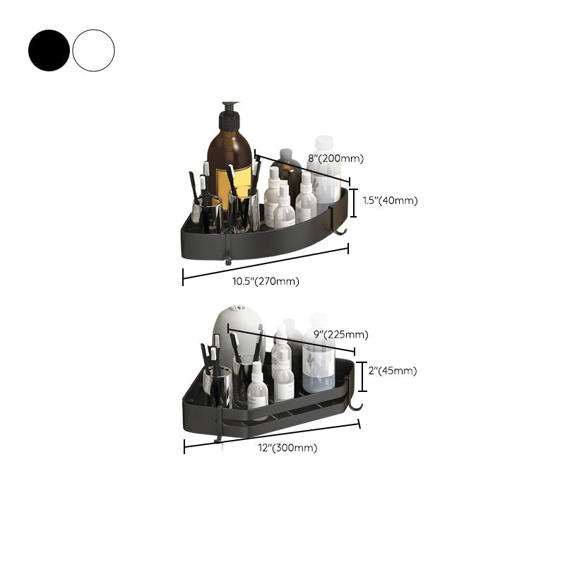 Lisslune | Modern 2/3-piece Bathroom Set Stainless Steel Triangle Bath Shelf made of Aluminum