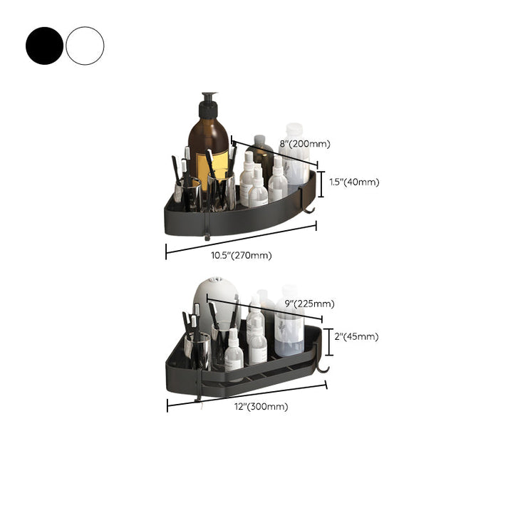 Lisslune | Modern 2/3-piece Bathroom Set Stainless Steel Triangle Bath Shelf made of Aluminum
