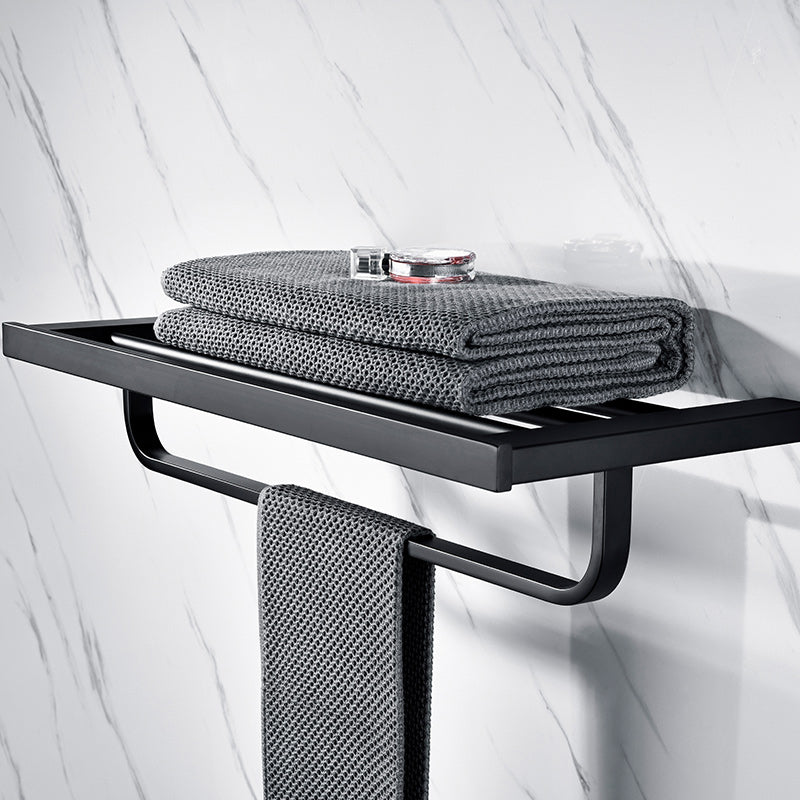 Lisslune | 5-piece Modernism Bath Accessory Set in Matte Black Stainless Steel