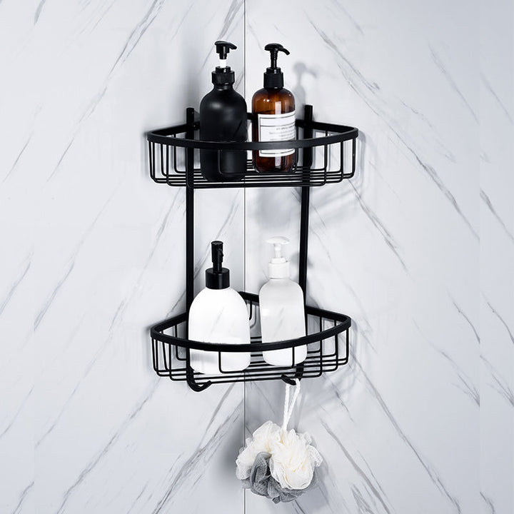 Lisslune | 5-piece Modernism Bathroom Accessory Set in Matte Black Stainless Steel