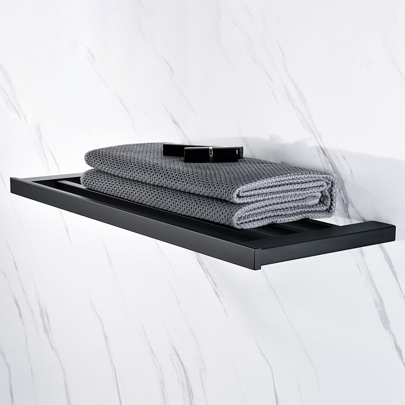 Lisslune | 5-piece Modernism Bath Accessory Set in Matte Black Stainless Steel