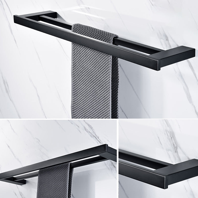 Lisslune | 5-piece Modernism Bathroom Accessory Set in Matte Black Stainless Steel