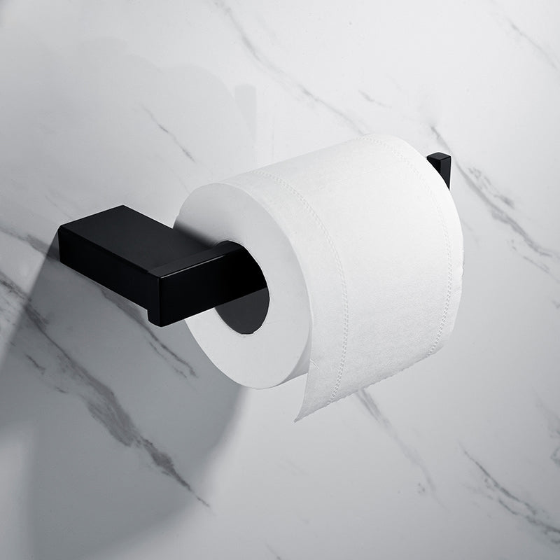 Lisslune | 5-piece Modernism Bathroom Accessory Set in Matte Black Stainless Steel