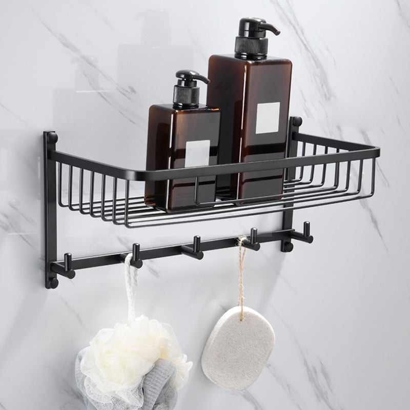 Lisslune | 5-piece Modernism Bath Accessory Set in Matte Black Stainless Steel