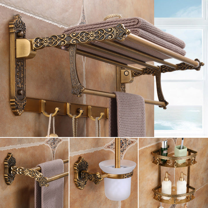Lisslune | Brass Accessories Hardware Set Traditional Bathroom Accessories Hardware Set