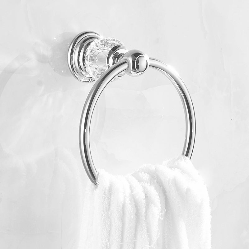 Lisslune | Modern Bathroom Accessories Hardware Set Silver Accessories Hardware Set