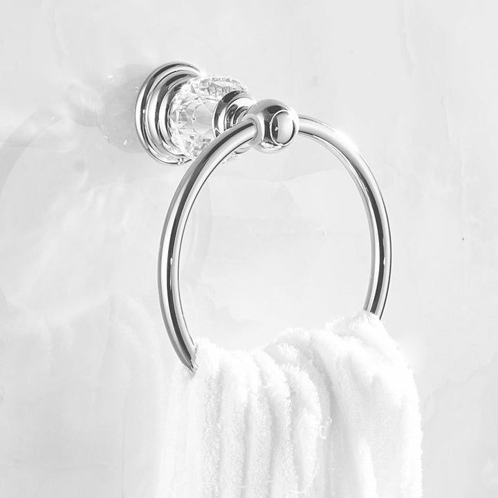 Lisslune | Modern Bathroom Accessories Hardware Set Silver Accessories Hardware Set