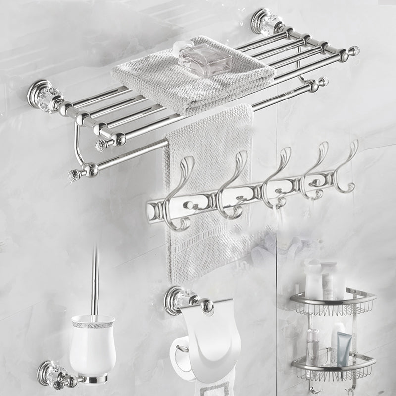 Lisslune | Modern Bathroom Accessories Hardware Set Silver Accessories Hardware Set