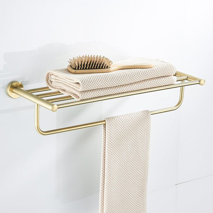 Lisslune | Traditional Brushed Brass Bathroom Accessories As Individual Piece Or In Set made of Metal