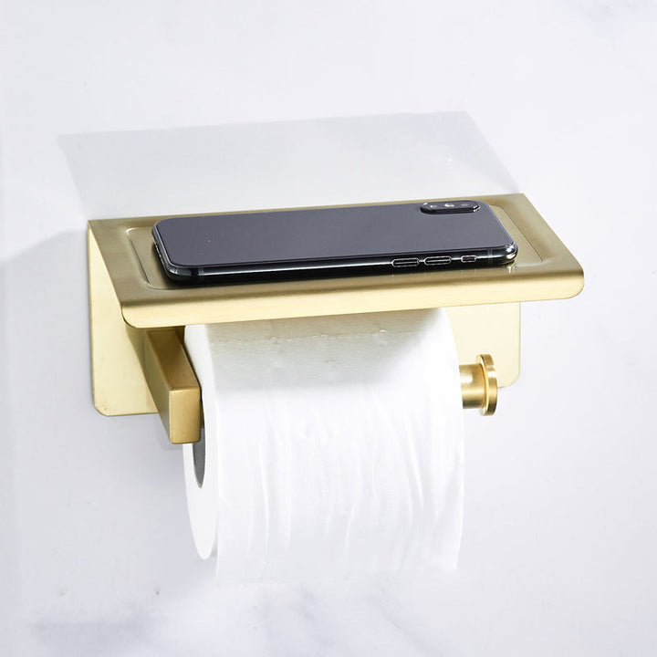 Lisslune | Traditional Brushed Brass Bathroom Accessories As Individual Piece Or In Set made of Metal