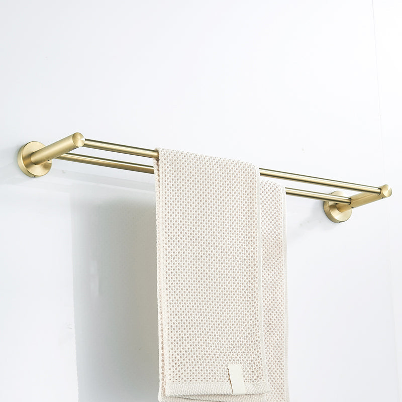Lisslune | Traditional Brushed Brass Bathroom Accessories As Individual Piece Or In Set Made Of Metal