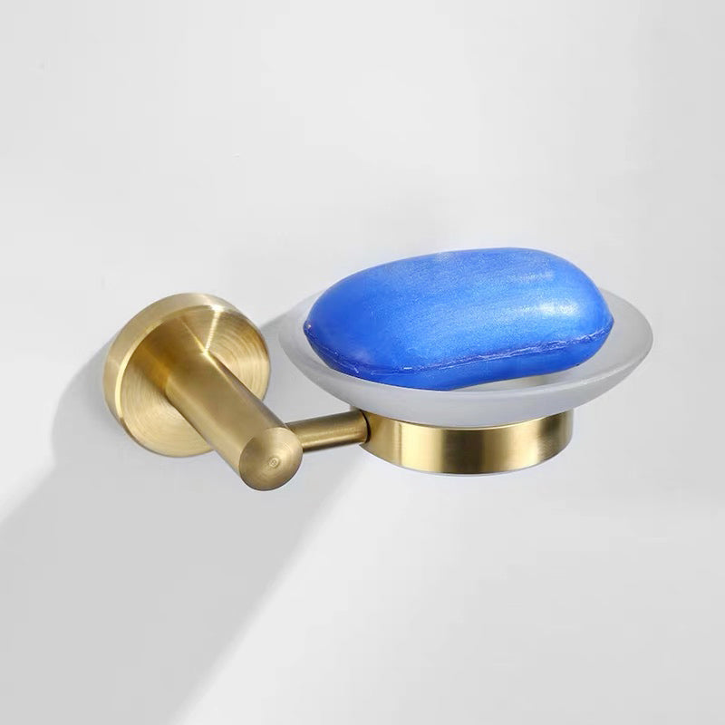 Lisslune | Traditional Brushed Brass Bathroom Accessories As Individual Piece Or In Set Made Of Metal