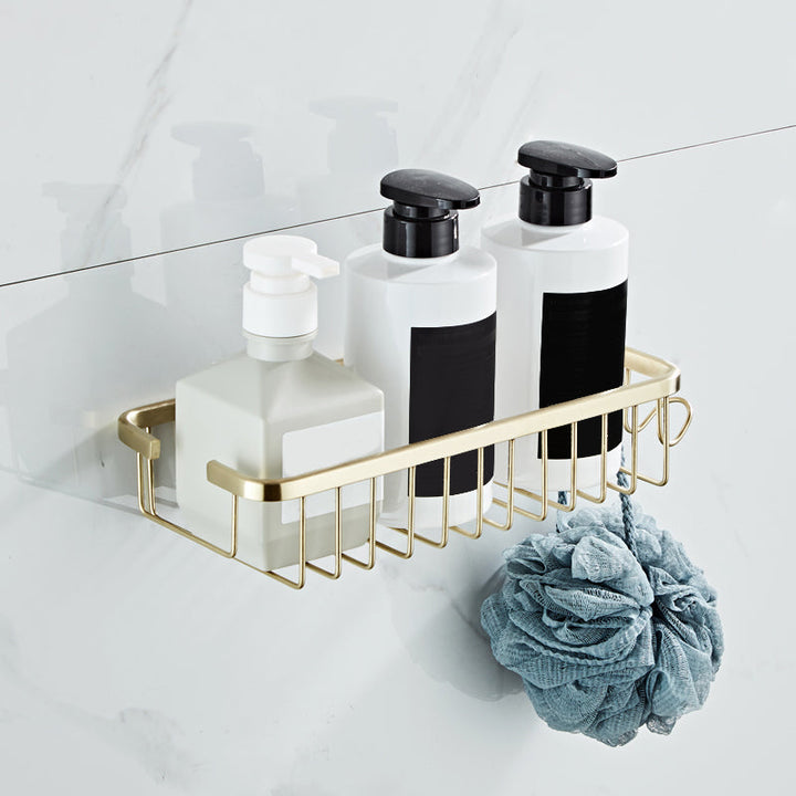 Lisslune | Traditional Brushed Brass Bathroom Accessories As Individual Piece Or In Set Made Of Metal