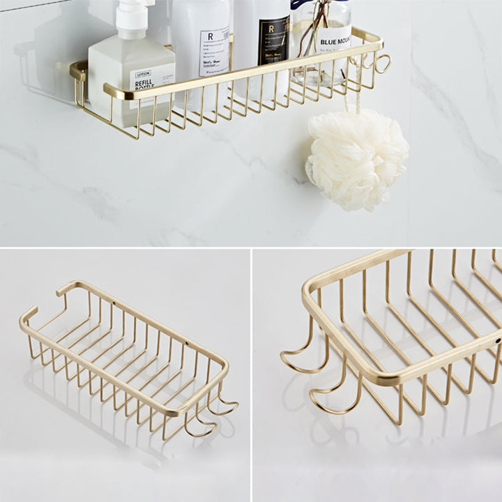 Lisslune | Traditional Brushed Brass Bathroom Accessories As Individual Piece Or In Set Made Of Metal