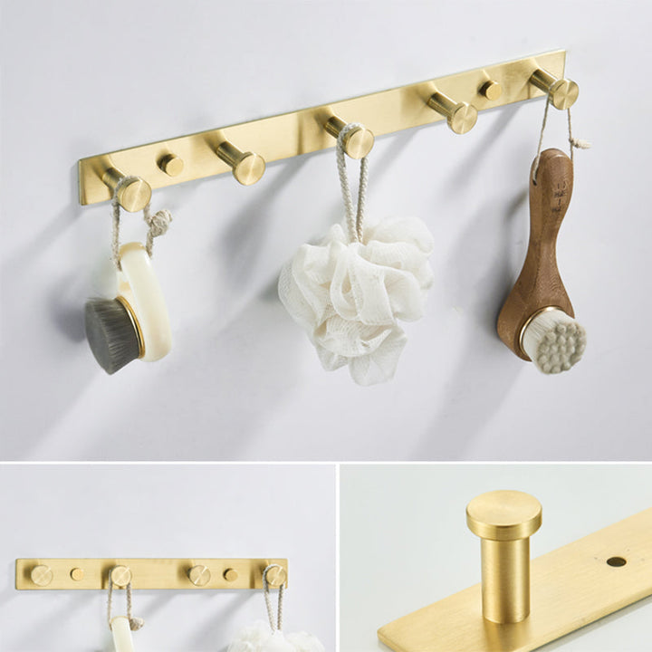 Lisslune | Traditional Brushed Brass Bathroom Accessories As Individual Piece Or In Set Made Of Metal