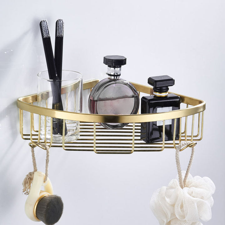 Lisslune | Traditional Brushed Brass Bathroom Accessories As Individual Piece Or In Set Made Of Metal