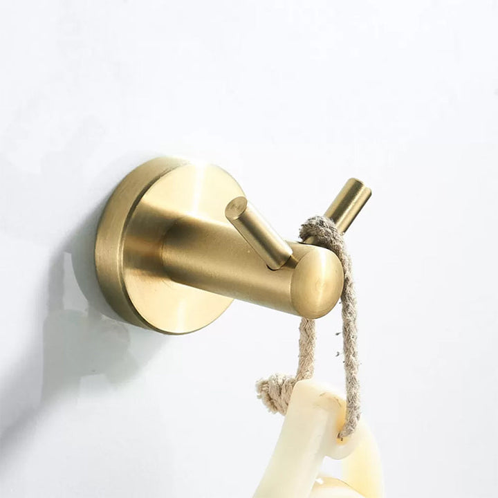 Lisslune | Traditional Brushed Brass Bathroom Accessories As Individual Piece Or In Set made of Metal