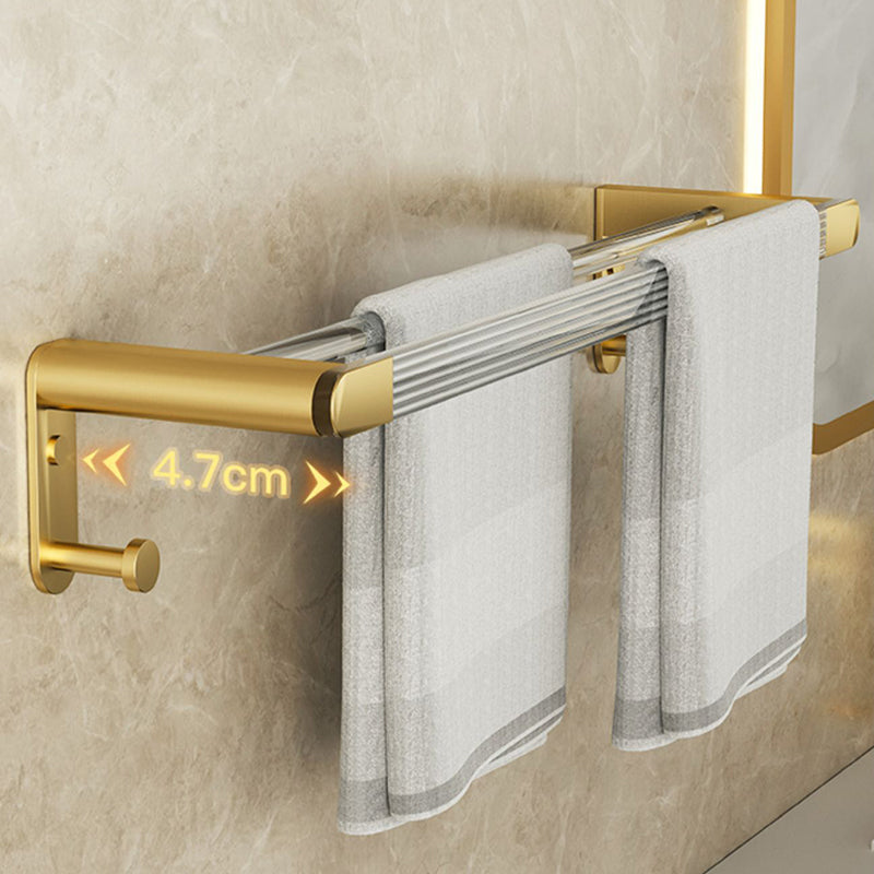 Lisslune | Modern Bathroom Accessory Set made of Gold Metal and Acrylic Bath Accessory Set
