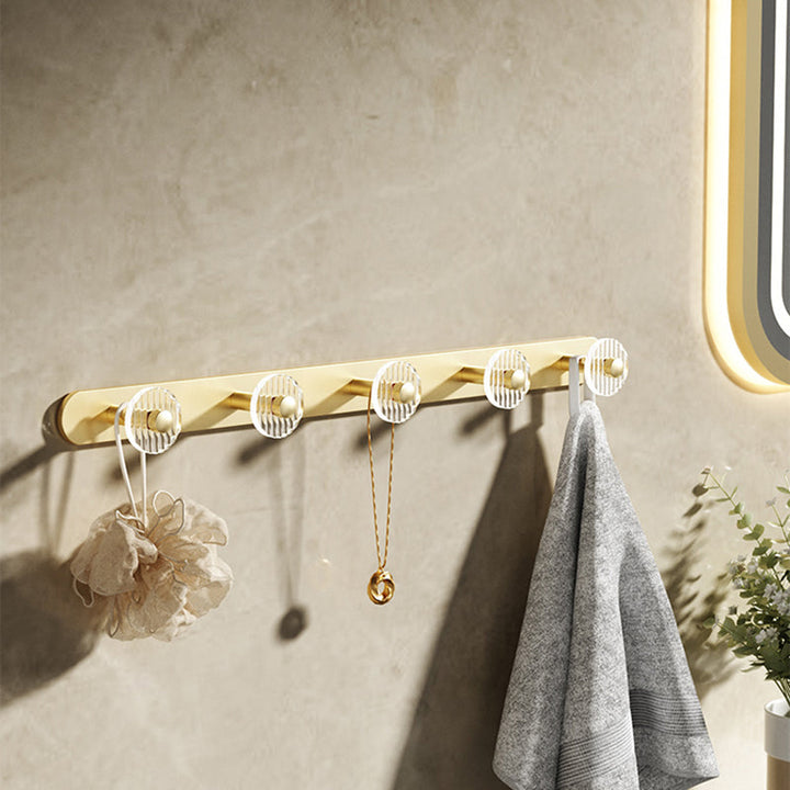 Lisslune | Modern Bathroom Accessory Set made of Gold Metal and Acrylic Bath Accessory Set