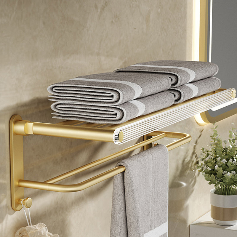 Lisslune | Modern Bathroom Accessory Set made of Gold Metal and Acrylic Bath Accessory Set
